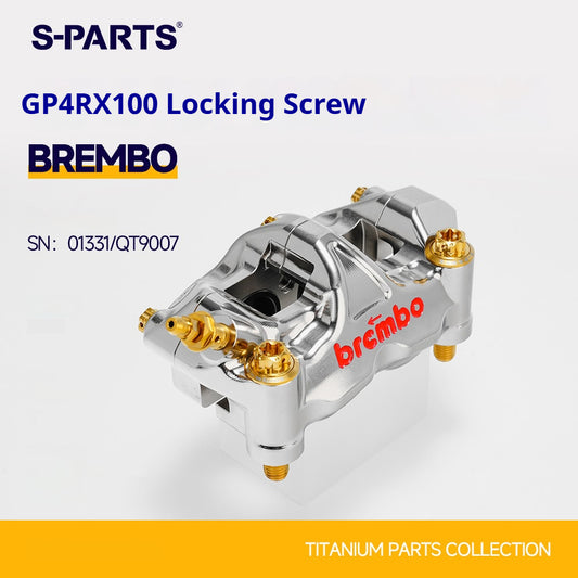 SPARTS Titanium Caliper Bolt Kit for BREMBO GP4 RX 100 | TC4 Titanium Brake Caliper Screws