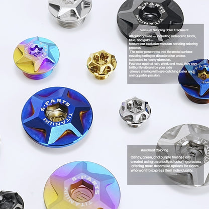 SPARTS Yamaha XMAX300 Titanium Alloy Bolts Stator Cover & Oil Cap Motorcycle Modification Kit