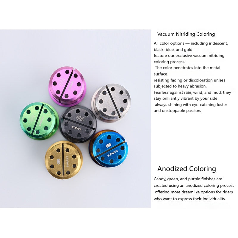 SPARTS Ducati Upper Triple Clamp Cylinder Nuts Titanium Bolts L50 & L63