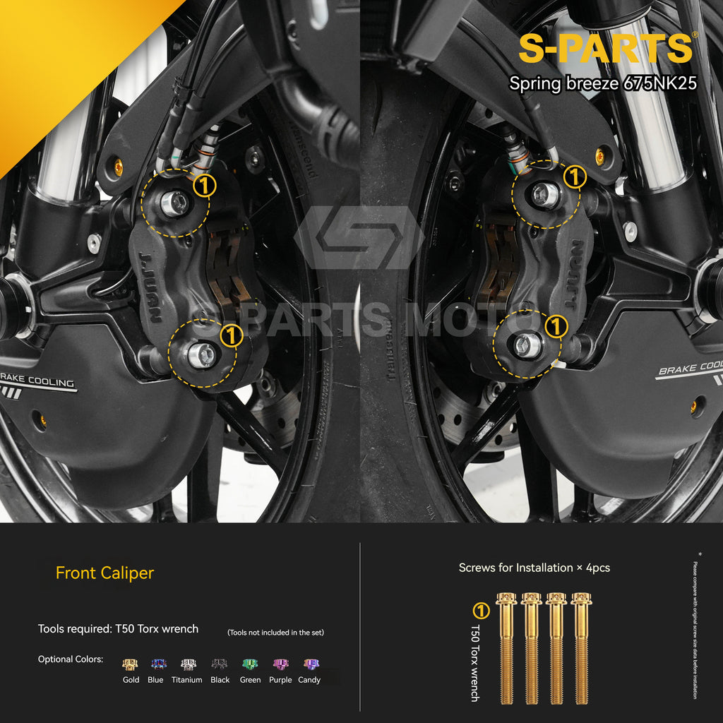 SPARTS Titanium Bolt Kit for CF Moto 675NK 2025 Motorcycle Upgrade