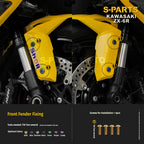 SPARTS Motorcycle Titanium Bolt Upgrade – S-Grade TC4 Bolt Kit for Kawasaki ZX-6R