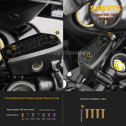 SPARTS Motorcycle Titanium Bolt Upgrade Kit for Suzuki GSX1300R Hayabusa