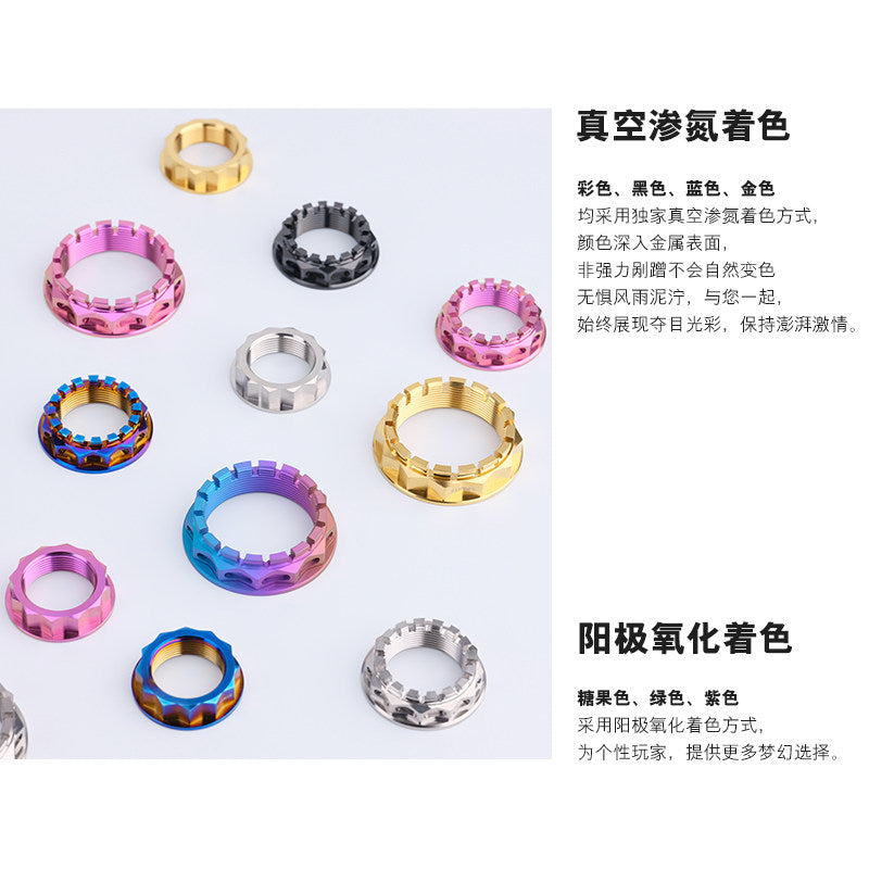 SPARTS Ducati Front & Rear Axle Big Nuts Titanium M25/M30/M33/M38/M48