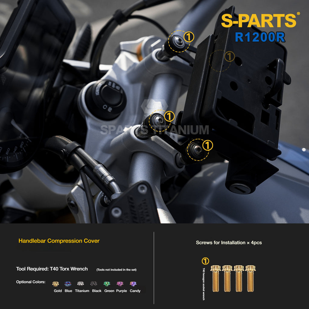 SPARTS Titanium Bolt Kit for BMW R1200R – Motorcycle Fastener Upgrade