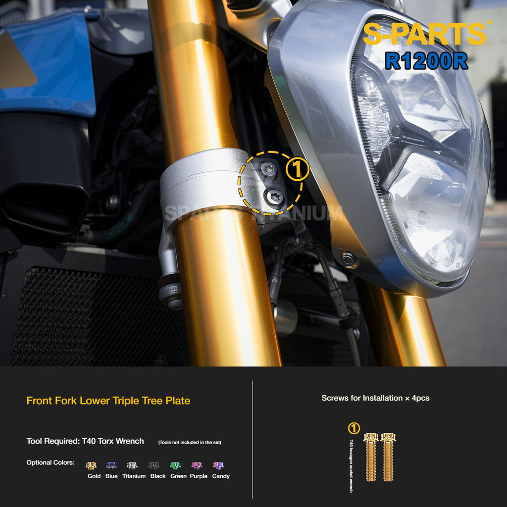 SPARTS Titanium Bolt Kit for BMW R1200R – Motorcycle Fastener Upgrade