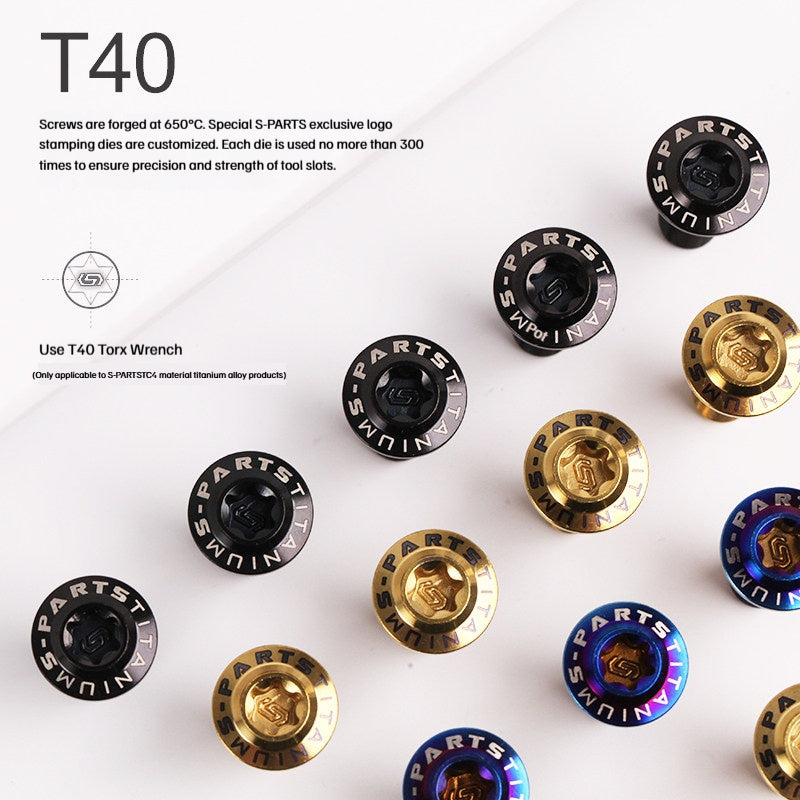 SPARTS CB650R/CBR650R Titanium Alloy Disc Bolt Kit for Motorcycle Modification