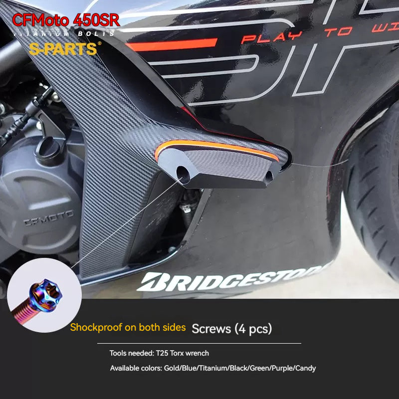 SPARTS Titanium Bolt Kit for CFMOTO 450SR – TC4 Lightweight High-Strength Motorcycle Upgrade