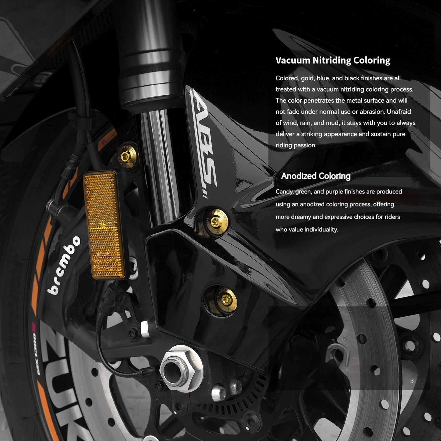 SPARTS Motorcycle Titanium Bolt Upgrade Kit for Suzuki GSX1300R Hayabusa