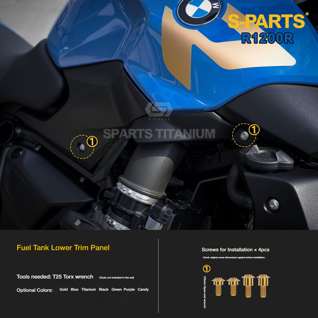 SPARTS Titanium Bolt Kit for BMW R1200R – Motorcycle Fastener Upgrade