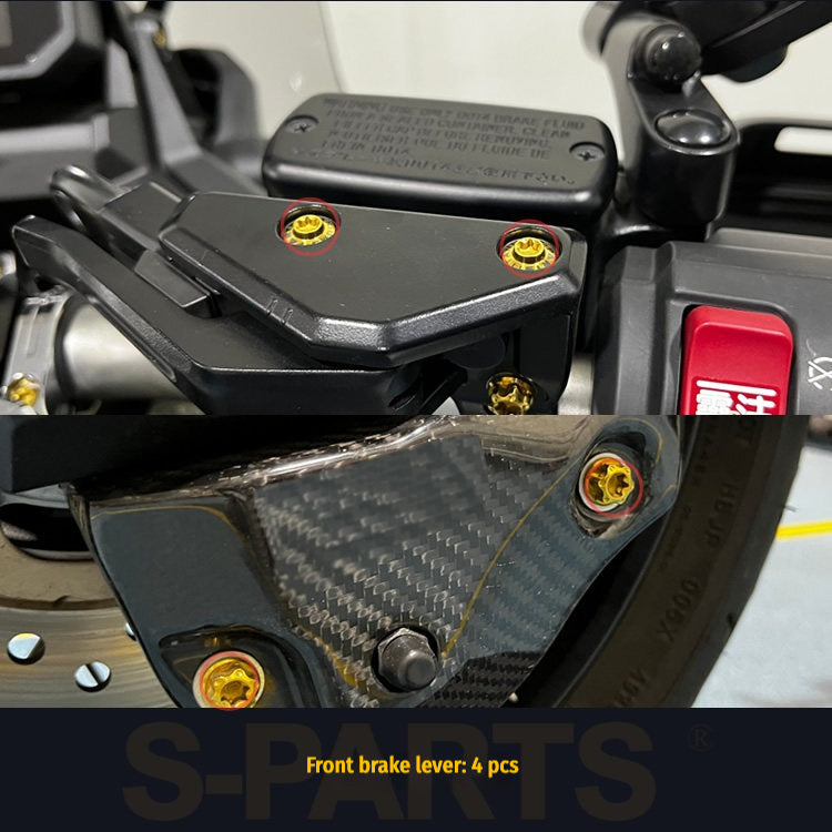 S-PARTS A3 Titanium Bolts – Compatible with Honda X-ADV 750 Full Bike Upgrade
