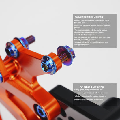 SPARTS TC4 Titanium Bolts for MOTO TRON Footpeg Riser | KTM Duke 790 Motorcycle Upgrade