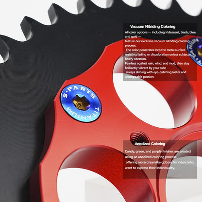 SPARTS CNC RACING Titanium Rear Sprocket Bolt & Nut Kit for Ducati