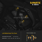 Titanium Alloy Bolts Compatible with BMW K1600B Motorcycle Upgrade Fasteners