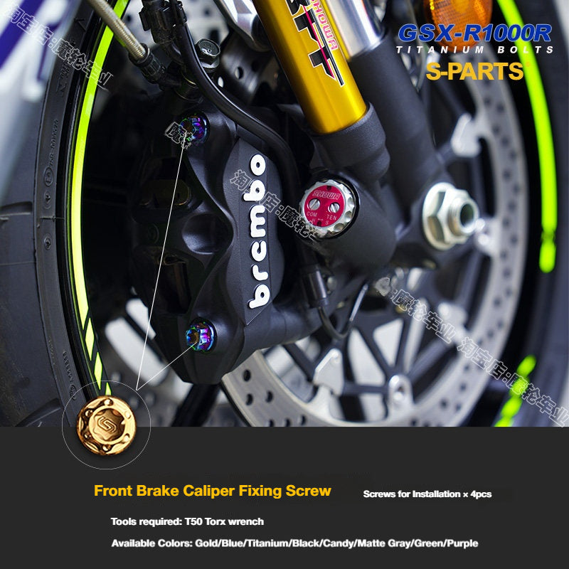 SPARTS TC4 Titanium Bolt Kit for SUZUKI GSX-R1000R – Full Bike & Modified Parts Fastening Upgrade