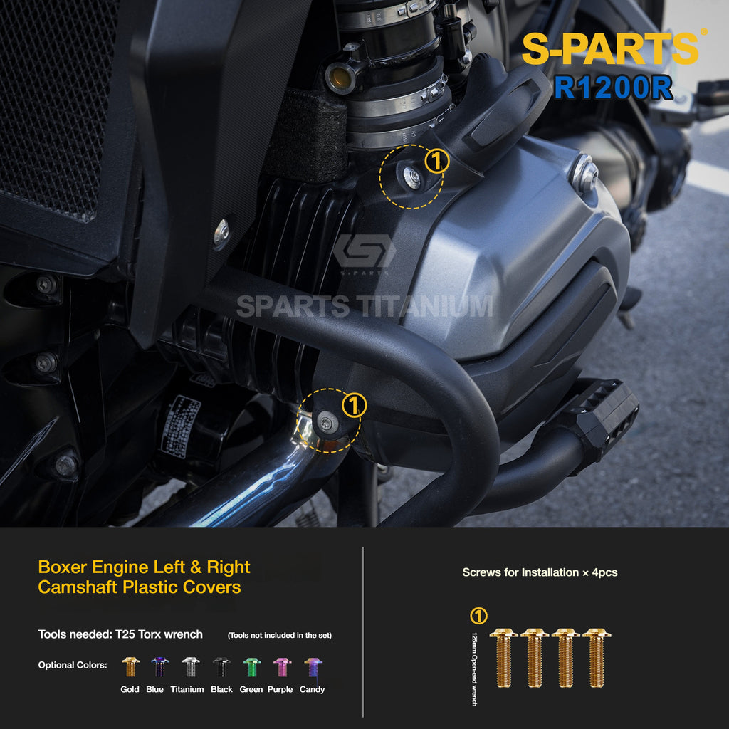 SPARTS Titanium Bolt Kit for BMW R1200R – Motorcycle Fastener Upgrade