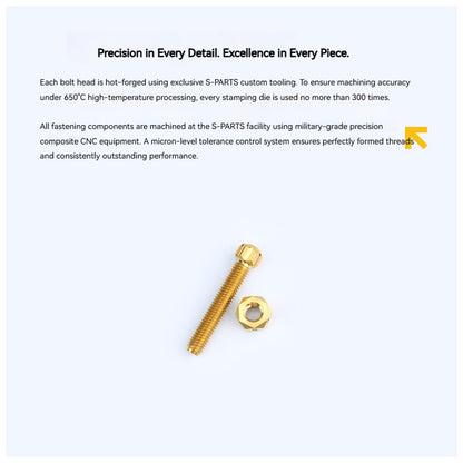 SPARTS M8/M10 Titanium Chain & Belt Tensioner Bolts and Nuts – KTM & Honda Motorcycle Upgrade