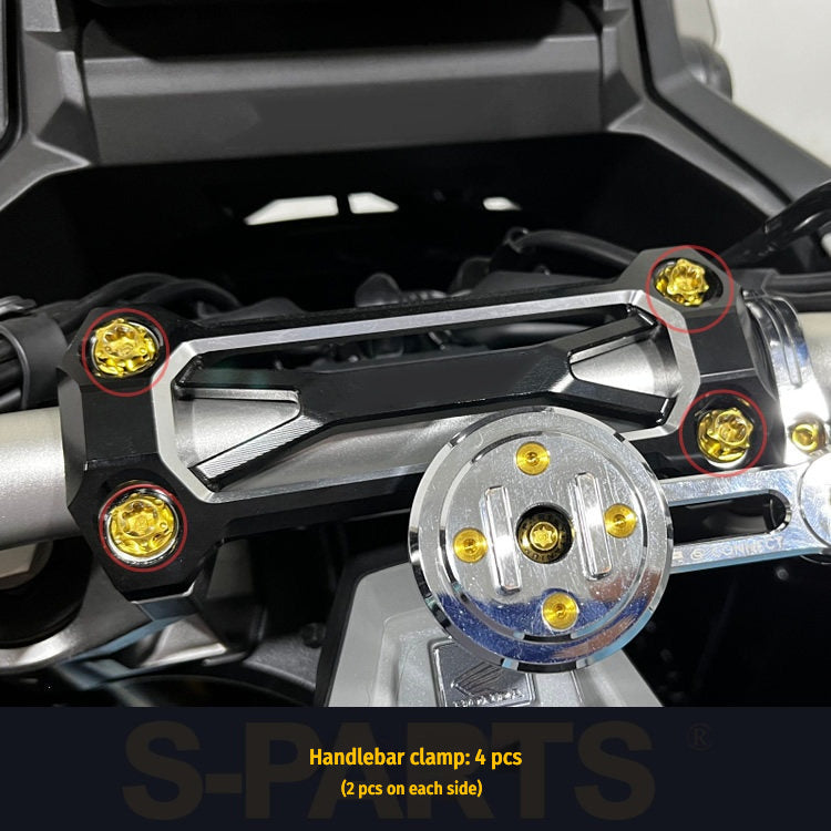 S-PARTS A3 Motorcycle Titanium Bolt Upgrade – Compatible with Honda X-ADV 750 Full Bike