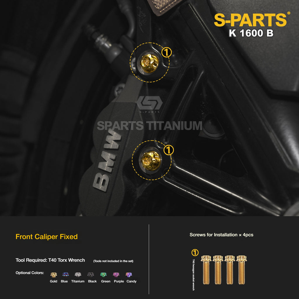 Titanium Alloy Bolts Compatible with BMW K1600B Motorcycle Upgrade Fasteners