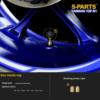 SPARTS Titanium Fasteners for Yamaha YZF-R1 - Rear Wheel, Sprocket Nut & Brake
