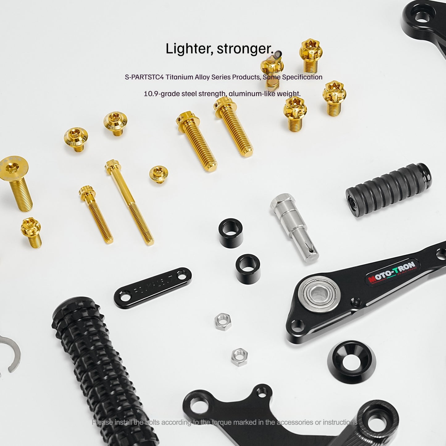 SPARTS Titanium Rearset Bolts for Kawasaki ZX-4R MOTO TRON – Motorcycle Upgrade Screws