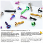 SPARTS A3 Series Titanium Bolt – Button Head M5 D12 – 650°C Forged – S-Grade TC4 Motorcycle Titanium Bolt Upgrade