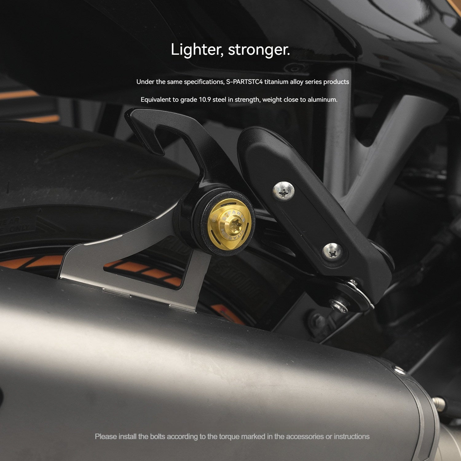 SPARTS Motorcycle Titanium Bolt Upgrade Kit for Suzuki GSX1300R Hayabusa