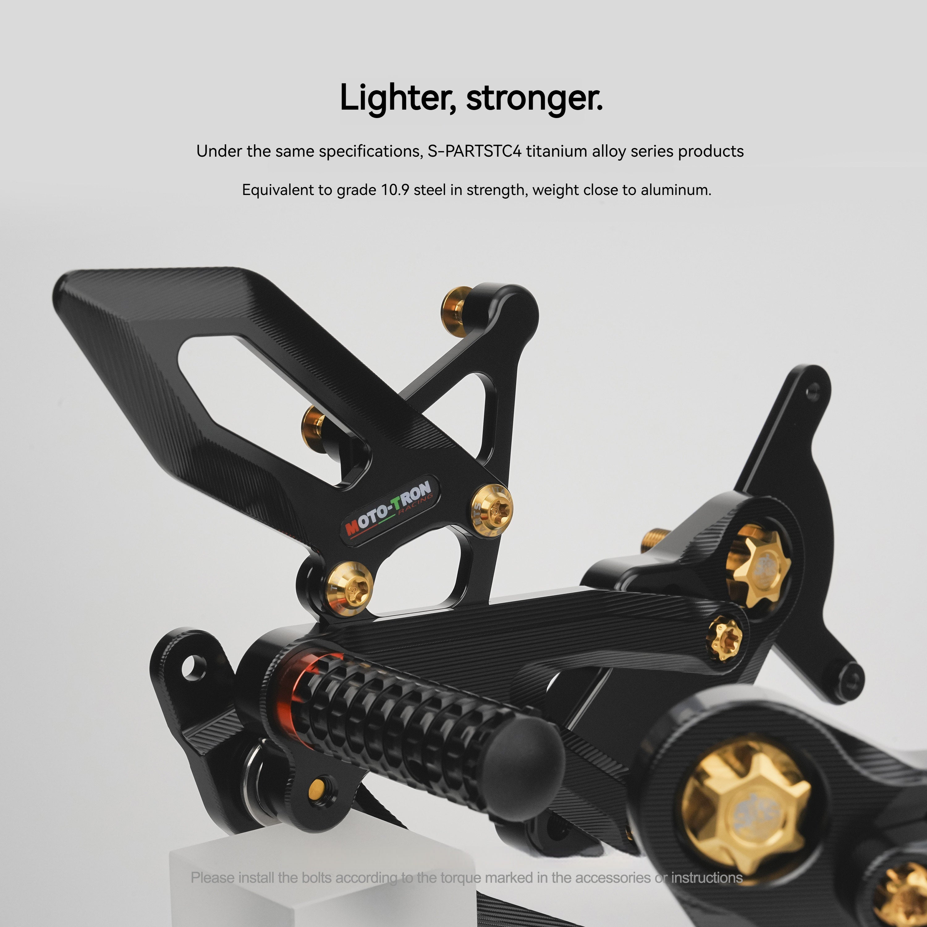 SPARTS Titanium Bolts for CFMOTO 450SR MOTO TRON Raised Footpegs – TC4 Lightweight High-Strength Upgrade