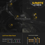 Titanium Alloy Bolts Compatible with BMW K1600B Motorcycle Upgrade Fasteners