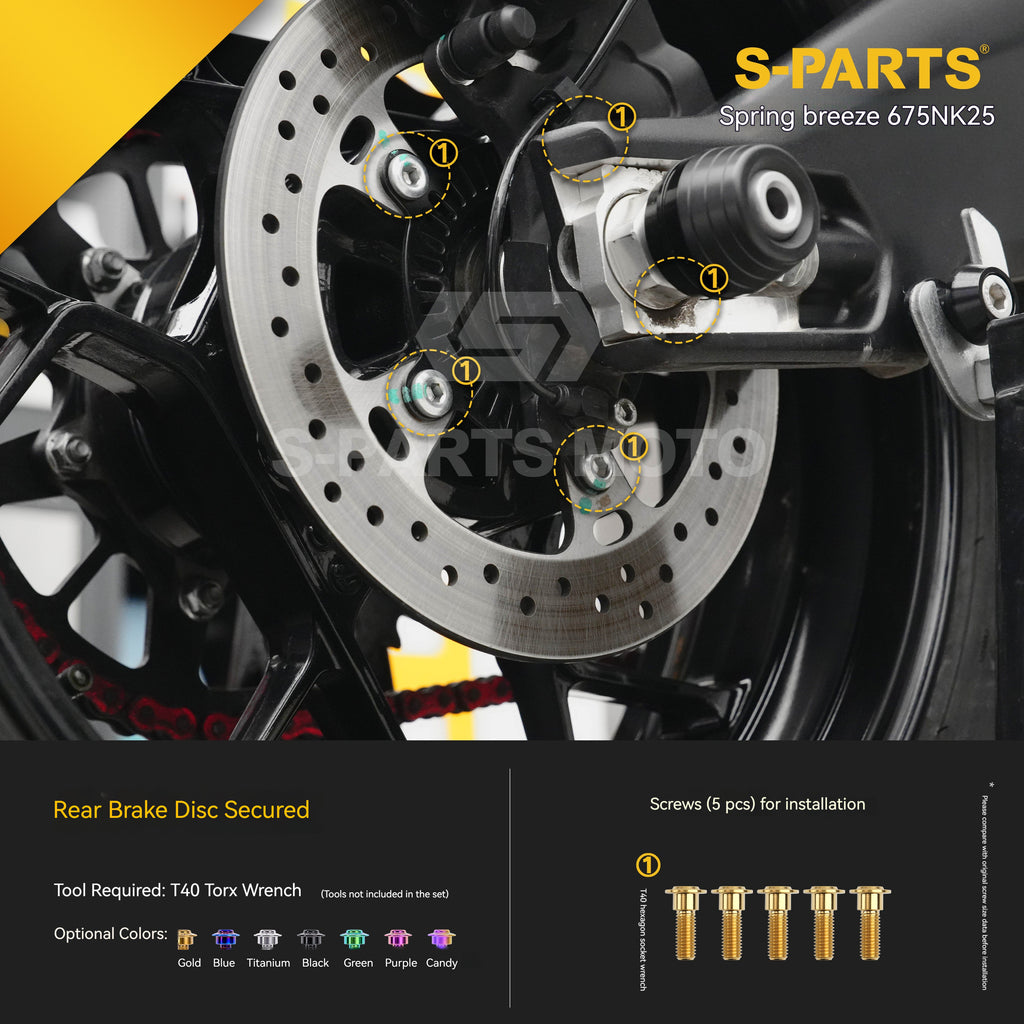 SPARTS Titanium Bolt Kit for CF Moto 675NK 2025 Motorcycle Upgrade