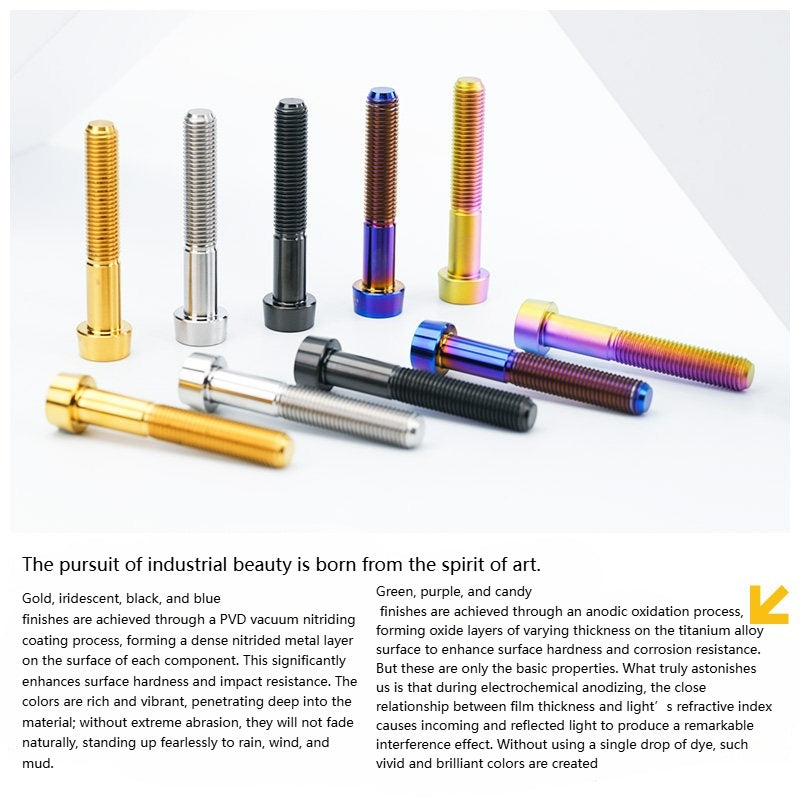 SPARTS M10 D19 P1.25 Titanium Security Bolt – Brake Caliper Locking Screw for Motorcycle