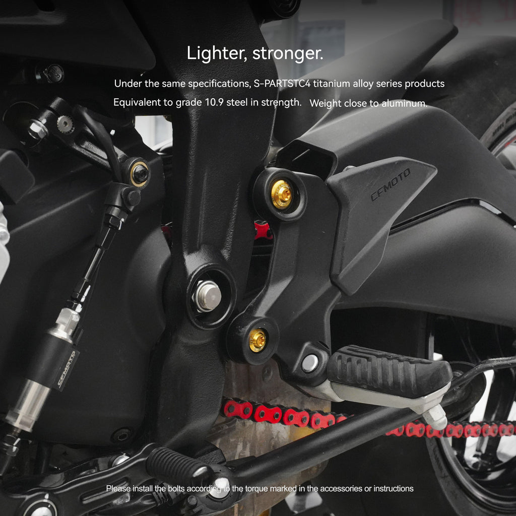 SPARTS Titanium Bolt Kit for CF Moto 675NK 2025 Motorcycle Upgrade