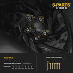 Titanium Alloy Bolts Compatible with BMW K1600B Motorcycle Upgrade Fasteners