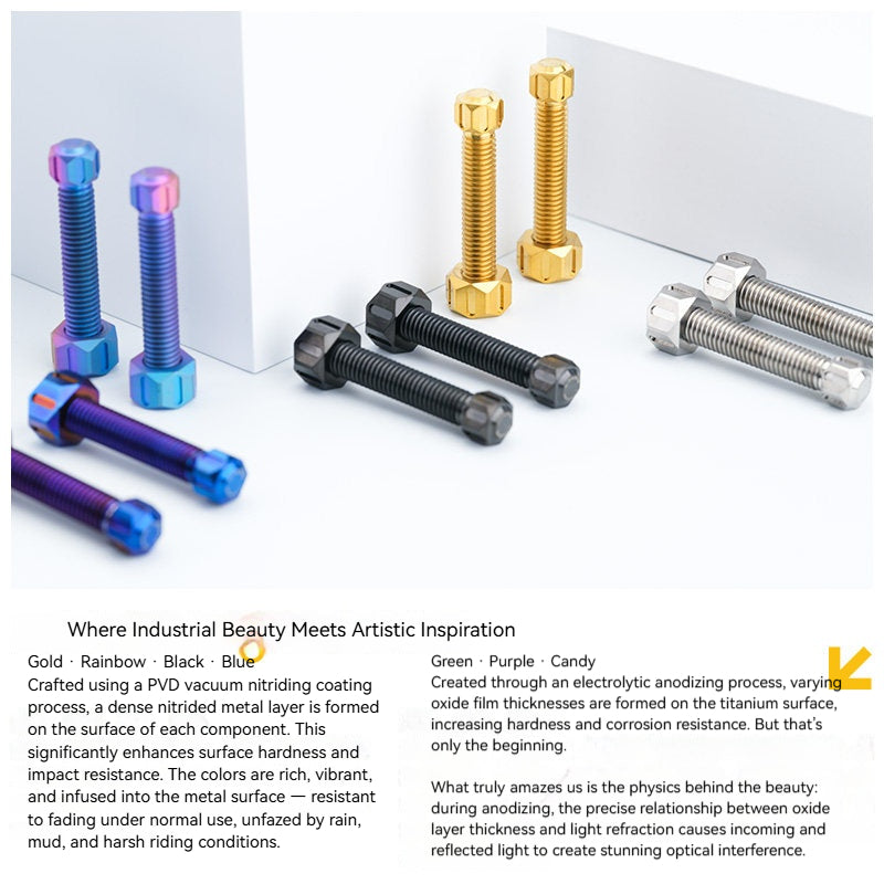 SPARTS M8/M10 Titanium Chain & Belt Tensioner Bolts and Nuts – KTM & Honda Motorcycle Upgrade