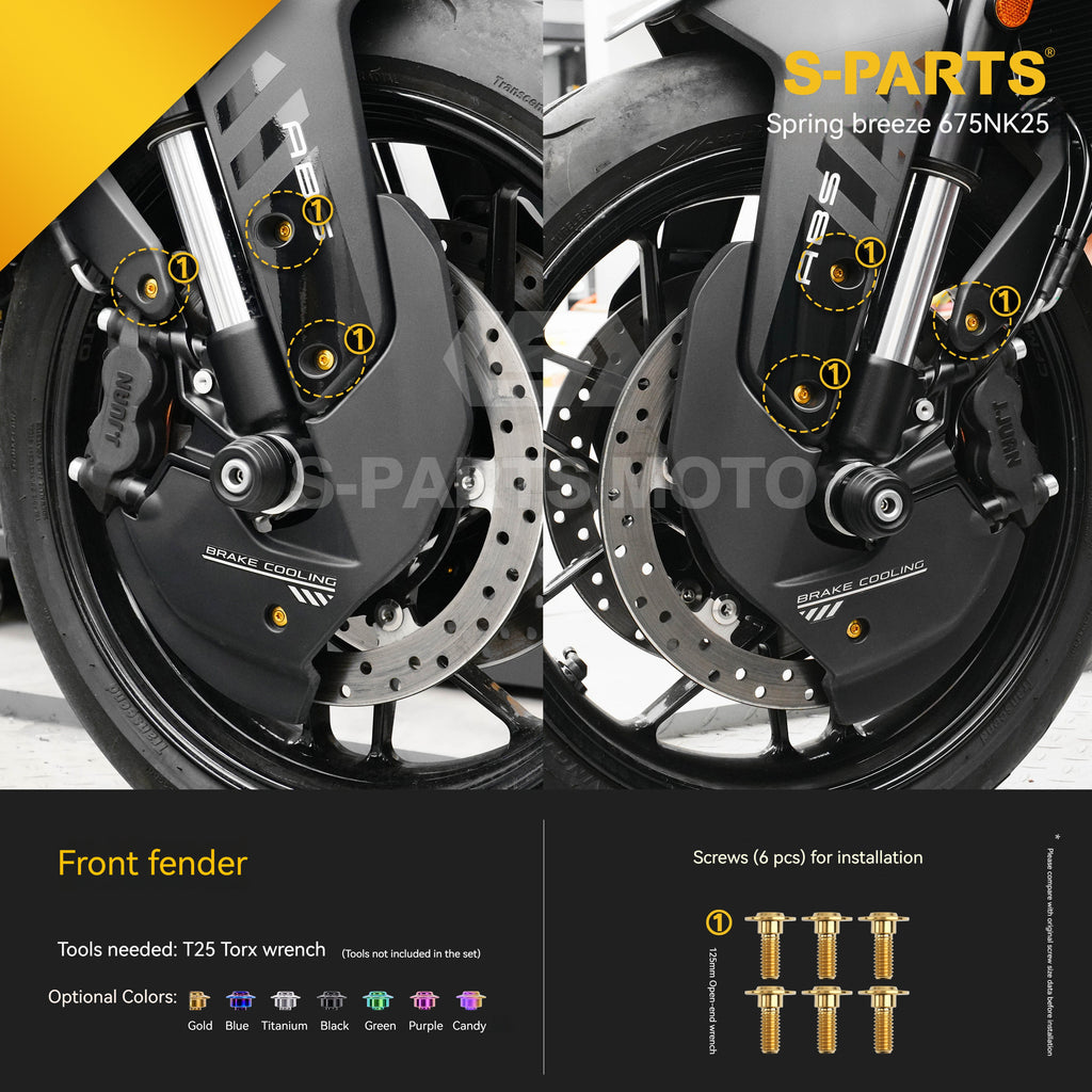 SPARTS Titanium Bolt Kit for CF Moto 675NK 2025 Motorcycle Upgrade