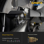 Titanium Alloy Bolts Compatible with BMW C400GT Motorcycle Upgrade Fasteners