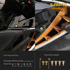 SPARTS Motorcycle Titanium Bolt Upgrade Kit for Suzuki GSX1300R Hayabusa