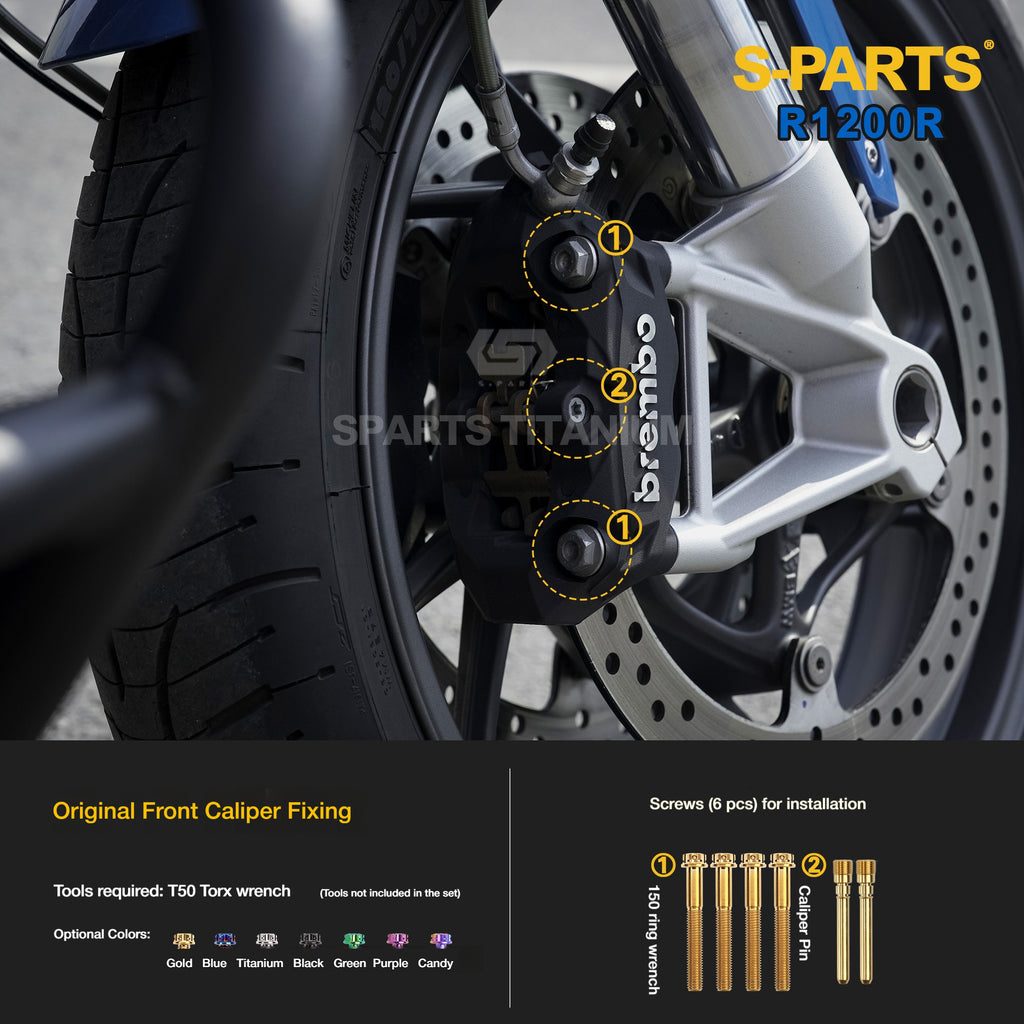 SPARTS Titanium Bolt Kit for BMW R1200R – Motorcycle Fastener Upgrade