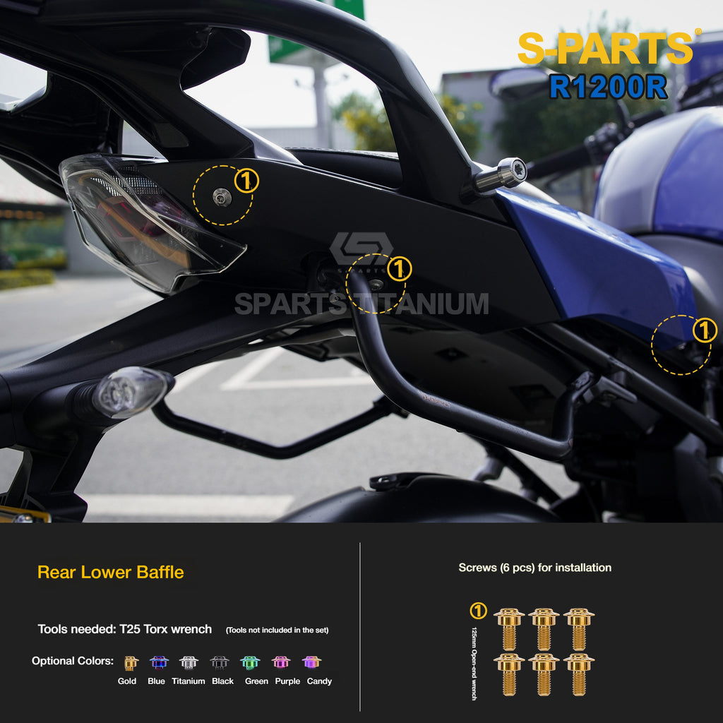 SPARTS Titanium Bolt Kit for BMW R1200R – Motorcycle Fastener Upgrade