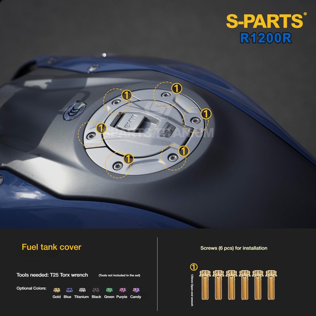 SPARTS Titanium Bolt Kit for BMW R1200R – Motorcycle Fastener Upgrade
