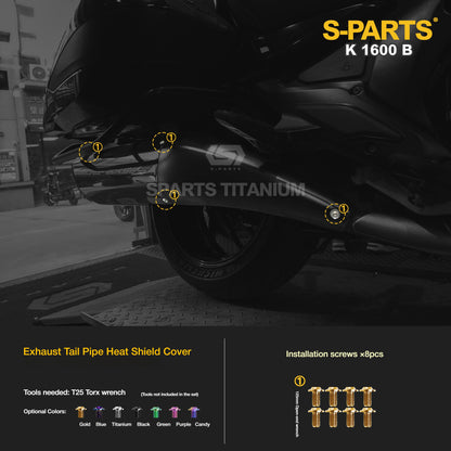 Titanium Alloy Bolts Compatible with BMW K1600B Motorcycle Upgrade Fasteners