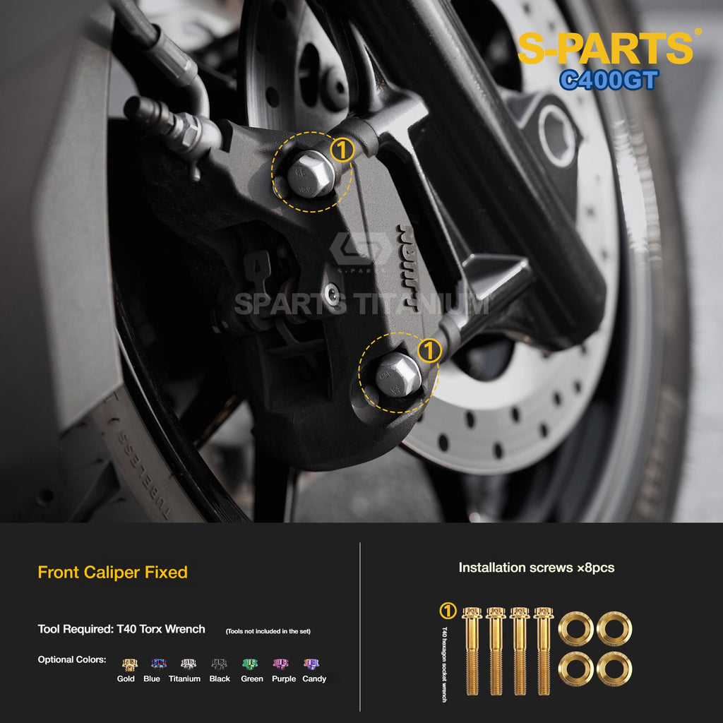 Titanium Alloy Bolts Compatible with BMW C400GT Motorcycle Upgrade Fasteners