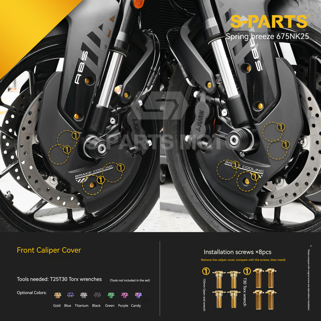 SPARTS Titanium Bolt Kit for CF Moto 675NK 2025 Motorcycle Upgrade