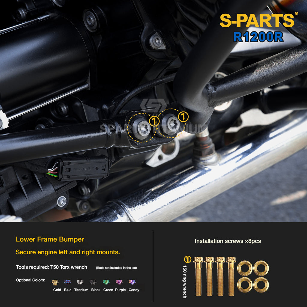 SPARTS Titanium Bolt Kit for BMW R1200R – Motorcycle Fastener Upgrade