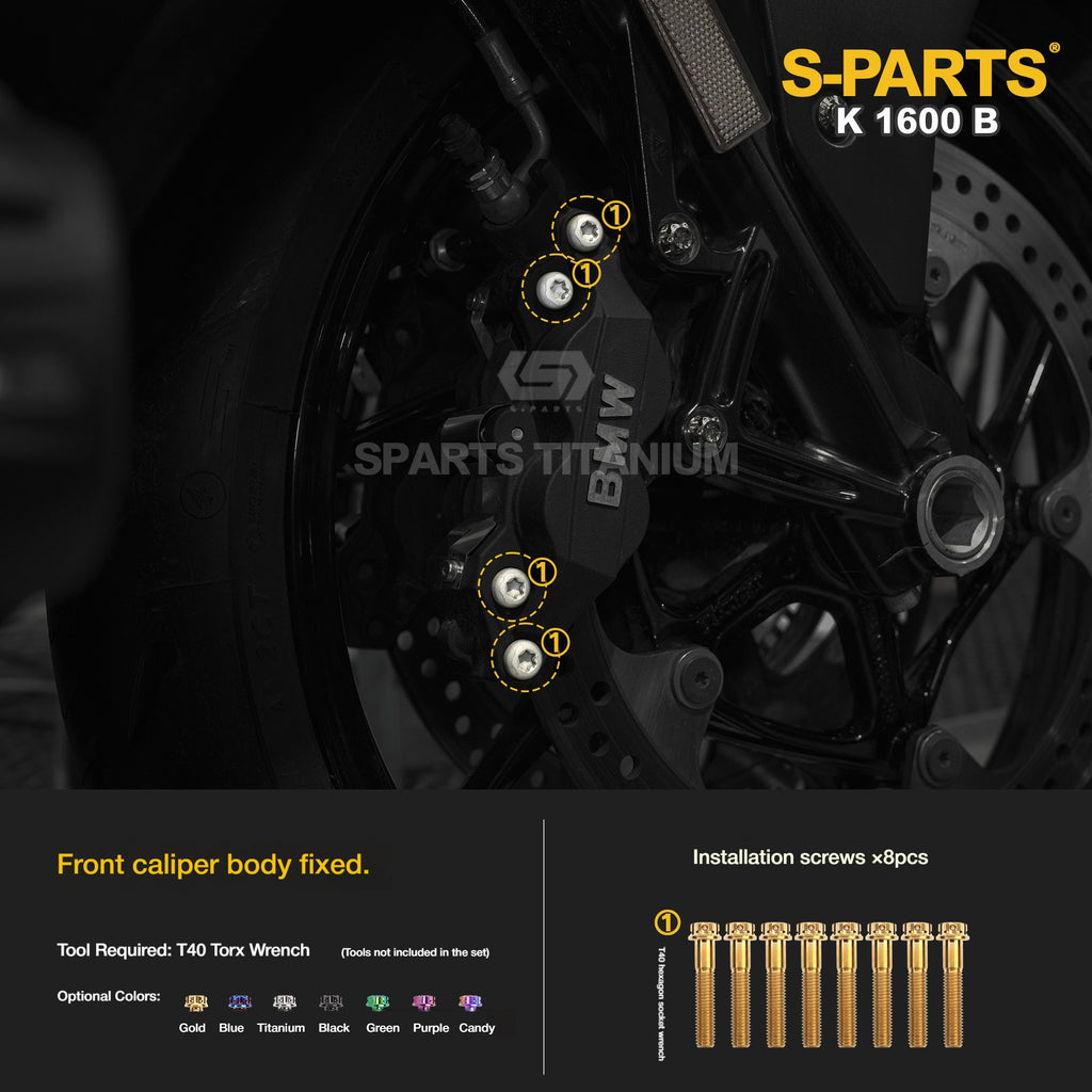 Titanium Alloy Bolts Compatible with BMW K1600B Motorcycle Upgrade Fasteners