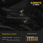 Titanium Alloy Bolts Compatible with BMW K1600B Motorcycle Upgrade Fasteners