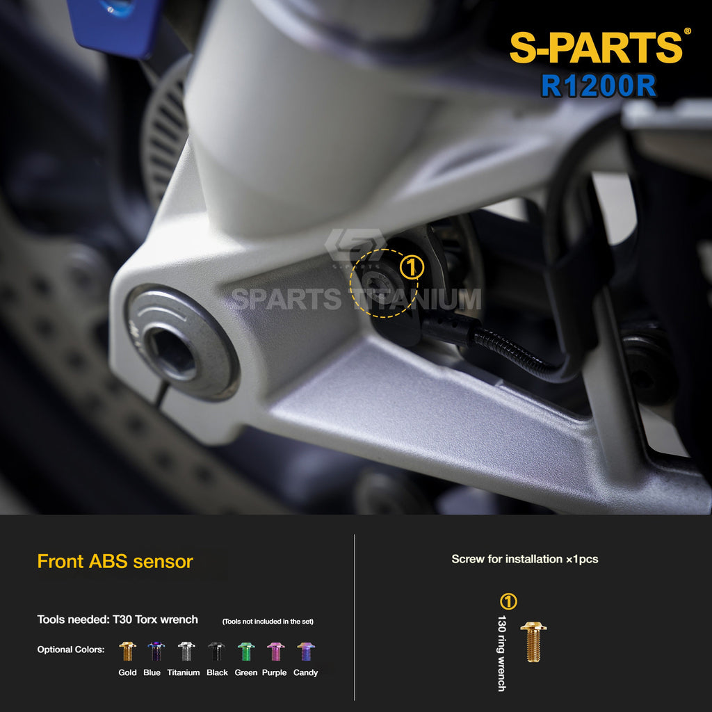 SPARTS Titanium Bolt Kit for BMW R1200R – Motorcycle Fastener Upgrade