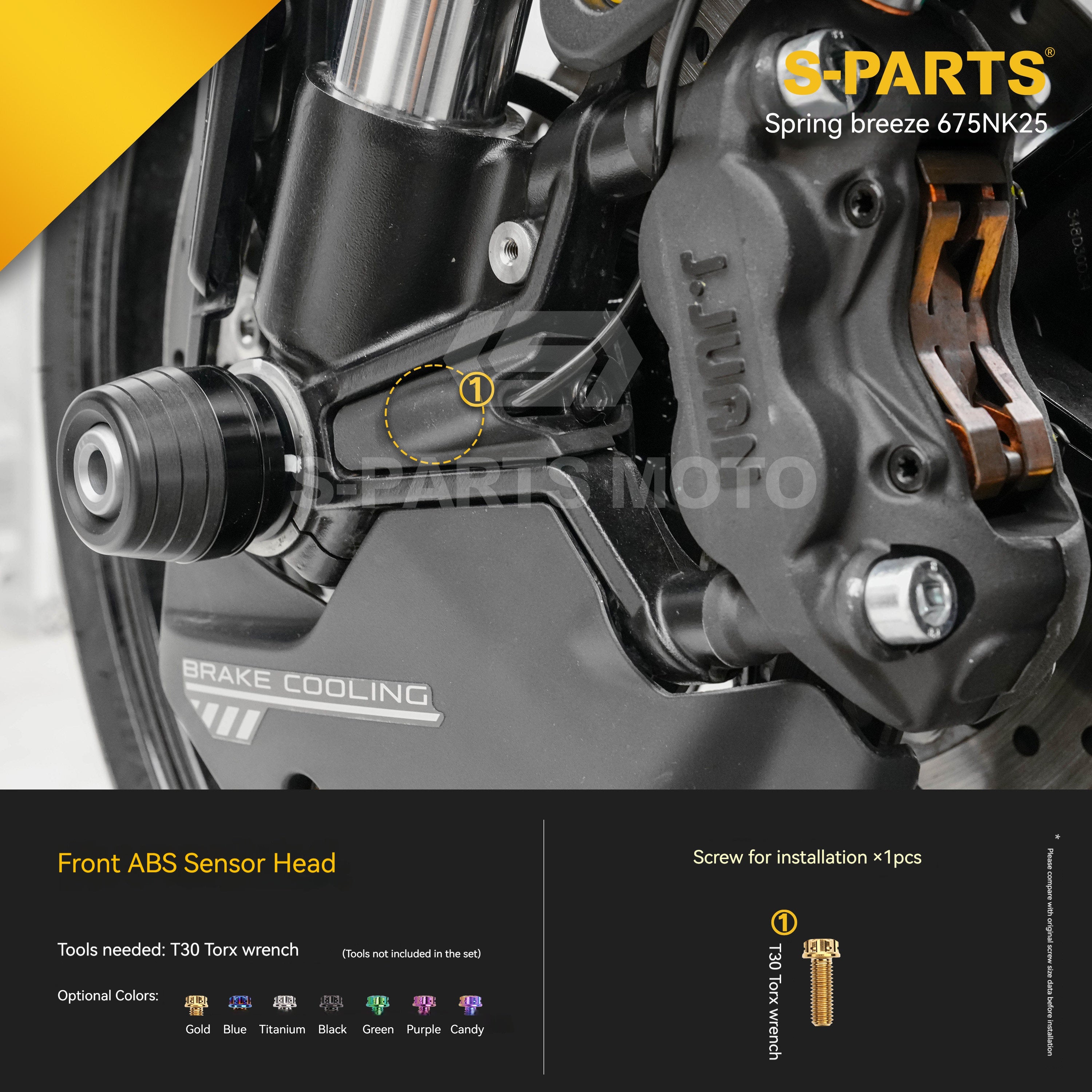 SPARTS Titanium Bolt Kit for CF Moto 675NK 2025 Motorcycle Upgrade