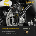 SPARTS Motorcycle Titanium Bolt Upgrade – S-Grade TC4 Bolt Kit for Kawasaki ZX-6R