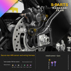 SPARTS Motorcycle Titanium Bolt Upgrade – S-Grade TC4 Bolt Kit for Kawasaki ZX-6R