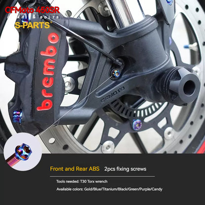 SPARTS Titanium Bolt Kit for CFMOTO 450SR – TC4 Lightweight High-Strength Motorcycle Upgrade